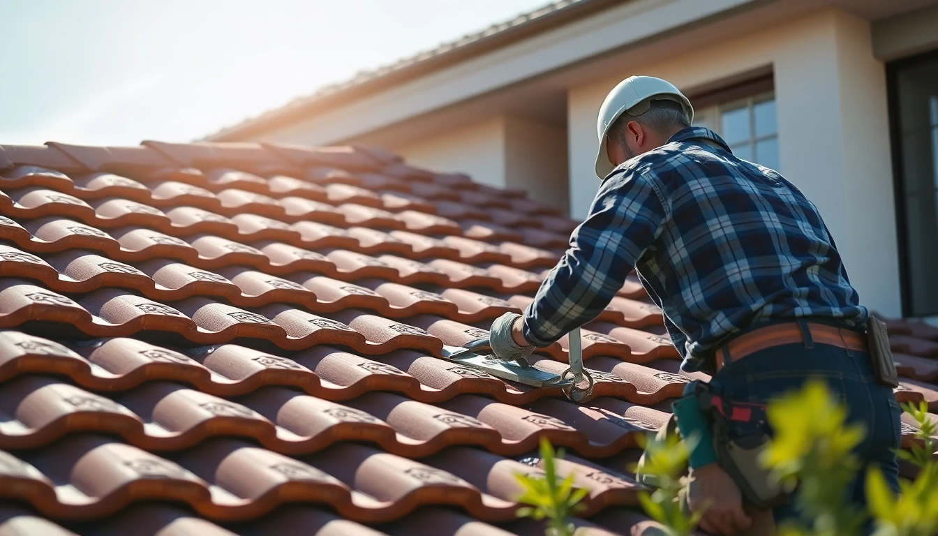 Tile roofing